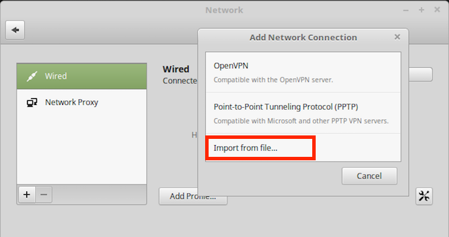 NetworkManager OpenVPN